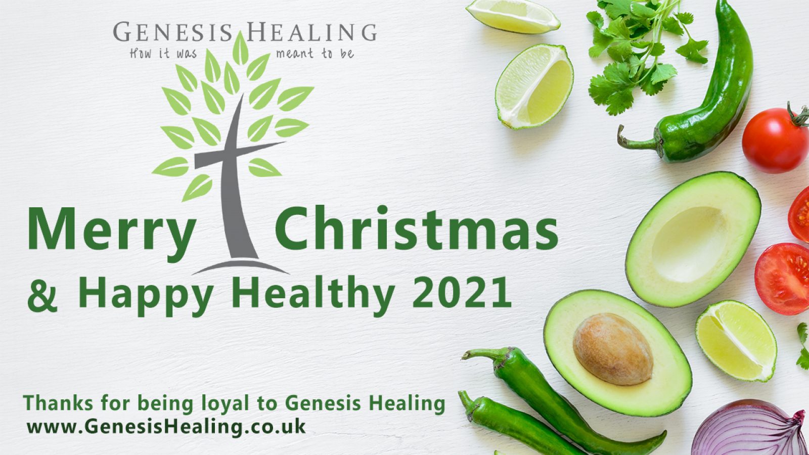 Genesis Healing Christmas Card